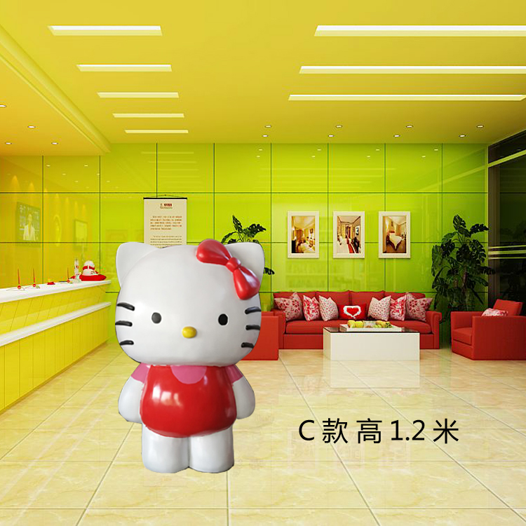 hj3199 hello kitty貓卡通雕塑_濱州宏景雕塑有限公司